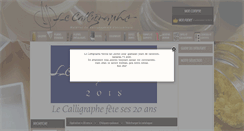 Desktop Screenshot of lecalligraphe.com