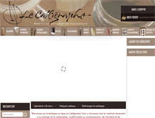 Tablet Screenshot of lecalligraphe.com